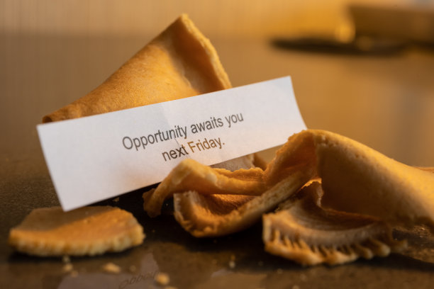 破碎的幸运饼干，幸运坐在打开图片下载