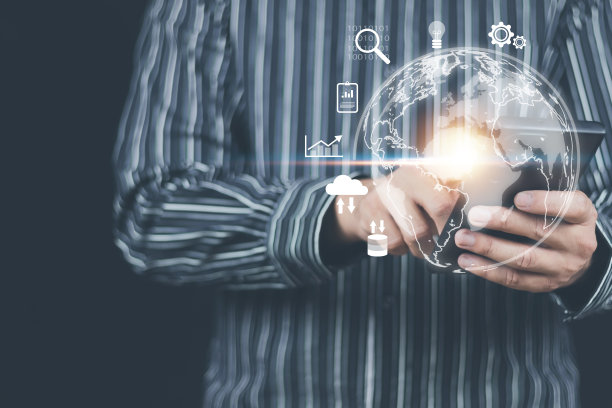 信息技术商业概念人手牵手上网访问信息访问系统文件存储银行包括网上购物这种方法是高度安全的。图片下载