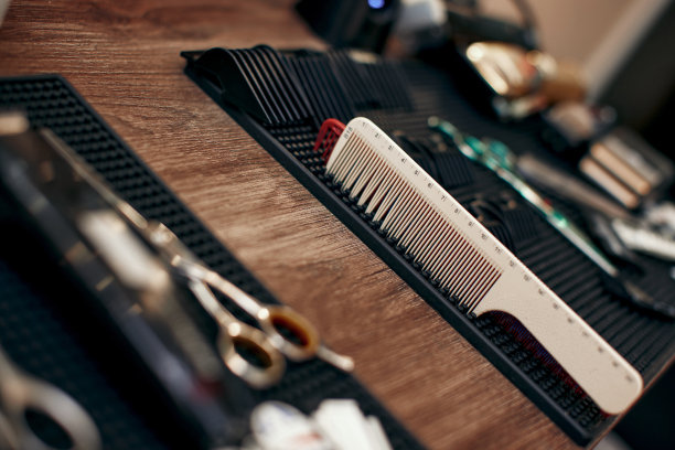 理发店剃须配件及工具图片下载