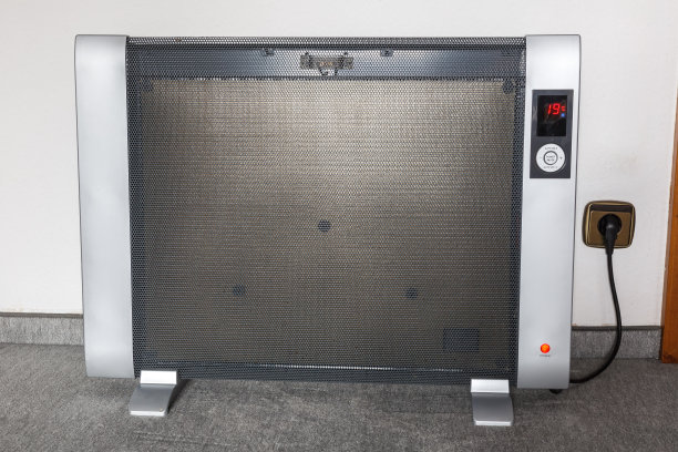 电加热加热器与电力符号照片的能源成本图片下载