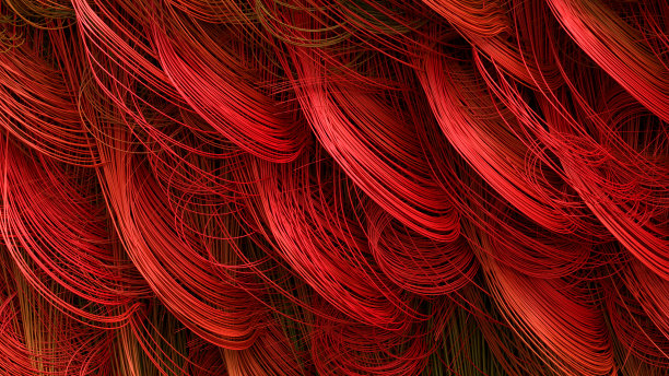 抽象彩色皮毛毛背景绿色和红色新年圣诞背景图片下载