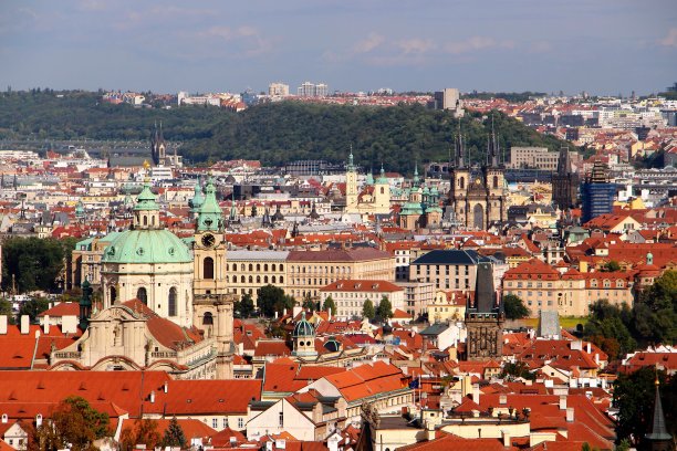 捷克共和国-布拉格-老城区的景色图片下载