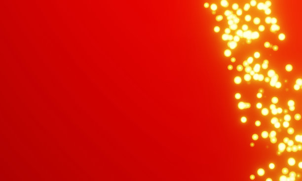 在抽象的红色背景中散焦的灯光图片下载