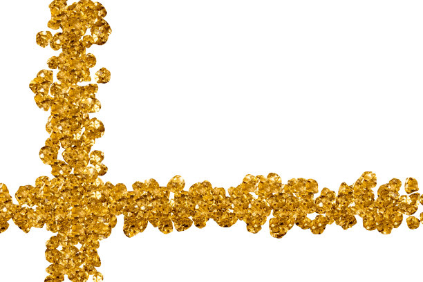白色背景上的金色颗粒交叉线图片下载