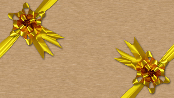 礼品包弓- 3D插图图片下载