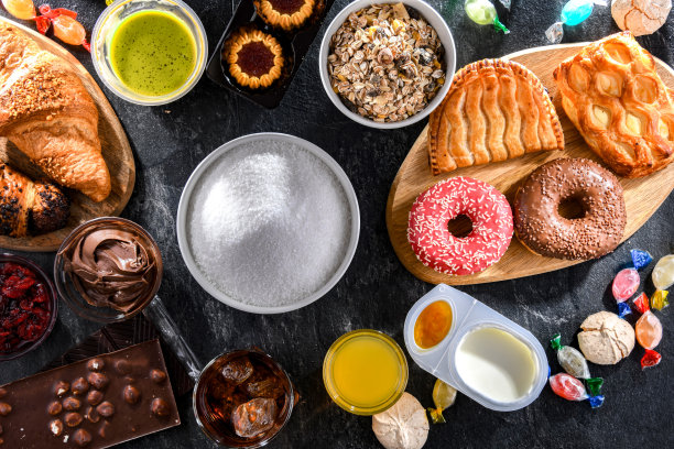 含大量糖的食品图片下载