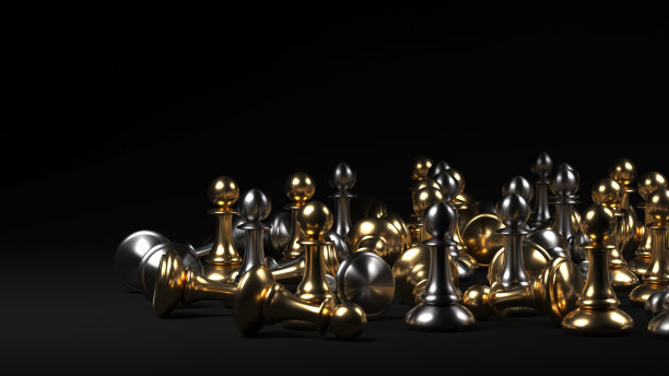 不同棋子的棋子。概念业务背景图片下载