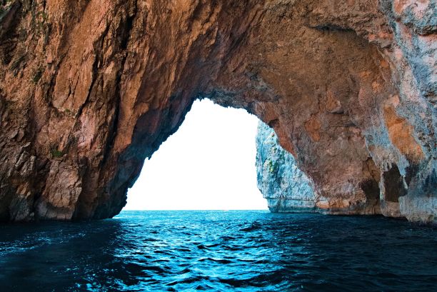 马耳他蓝色洞穴的美丽照片图片下载