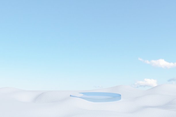 空的讲台。产品展示的现代最小展示场景图片下载