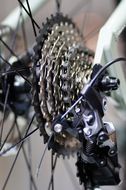 近景自行车齿轮图片下载