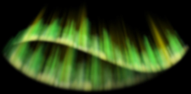 黑色背景上的极光效果图片下载