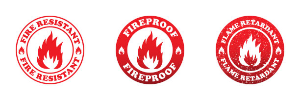 防火图标。防火徽章。矢量插图。图片下载