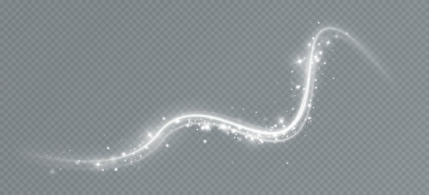 带有火花的魔法螺旋。白光效果。闪光粒子与线。涡流效应。图片下载