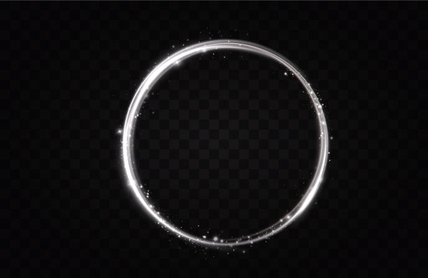 发光的、闪亮的、圆的、弯曲的线条。光的效果。涡流效应。光的线条。图片下载