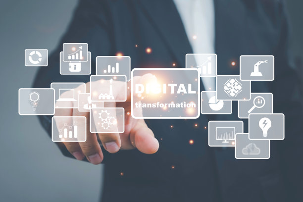数字化转型技术战略，业务流程和数据的数字化和数字化，优化和自动化运营，客户服务管理，互联网和云计算图片下载