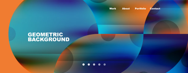 圆形元素和几何线条图片下载