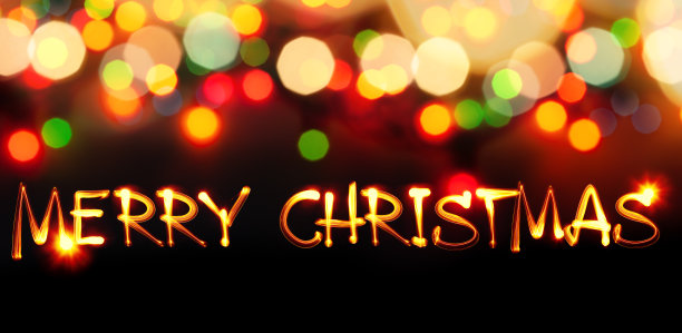 圣诞快乐-彩绘文字图片下载