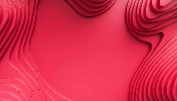 红色浪潮背景图片下载