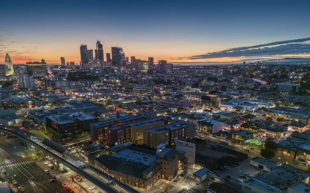 洛杉矶的黄昏图片下载