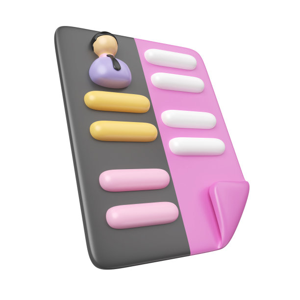 简历3D插图图标图片下载