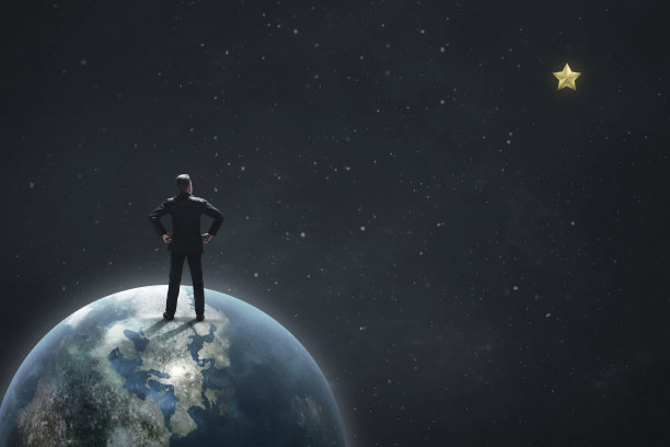 商人站在三维插图图片下载