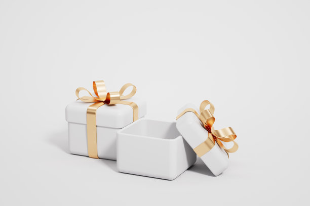 3d渲染不同的礼盒图片下载