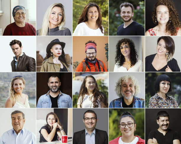 各种微笑的真人头像图片下载