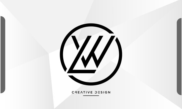 字母图标标志WL或LW字母组合图片下载