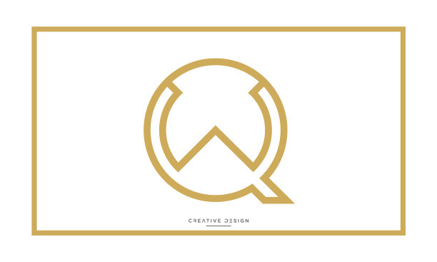 字母图标Logo WQ或QW字母组合图片下载