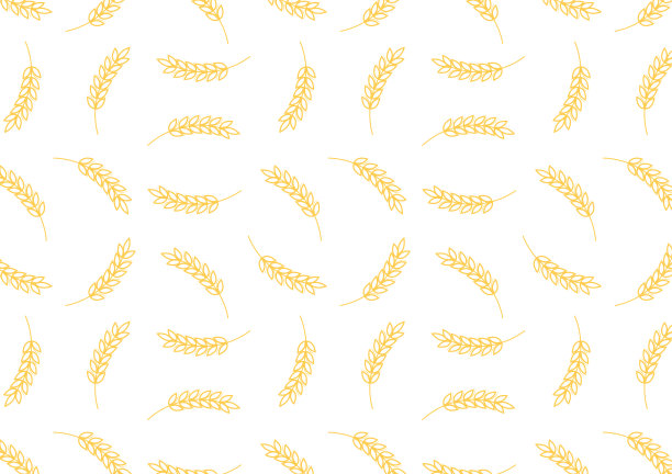 小麦图案壁纸。燕麦的象征。文本的空闲空间。大米的迹象。米色壁纸。图片下载
