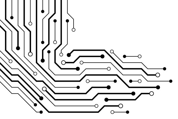 白底电路板抽象技术图片下载