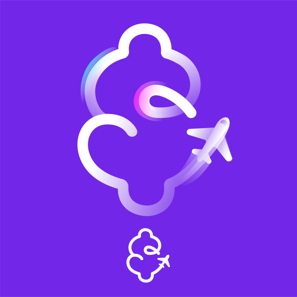 美元标志的标志，一个梯度线与平面图标和彩虹闪闪发光。重叠的多色徽章。图片下载