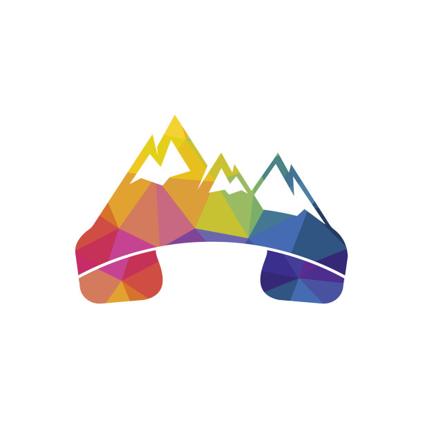 山叫矢量标志设计模板。图片下载