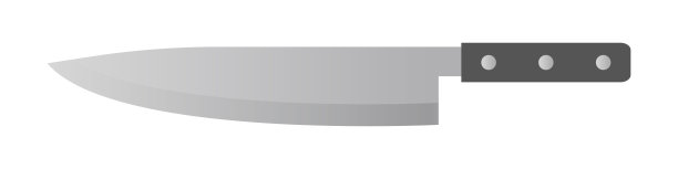 现实的菜刀矢量图标。做饭和水果刀。武器和谋杀。图片下载