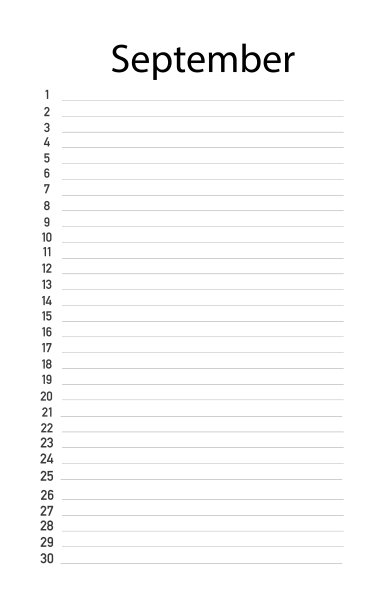 要做的清单为9月，矢量。图片下载