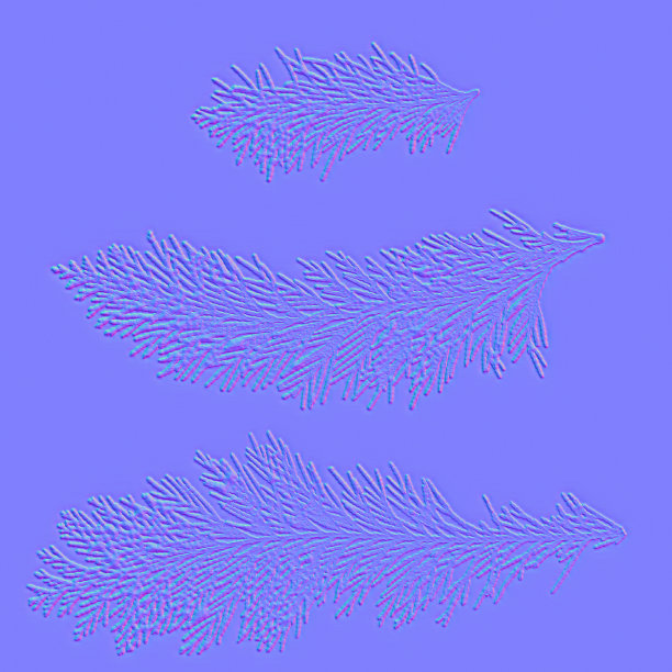 留下法线贴图纹理。叶凹凸图。图片下载