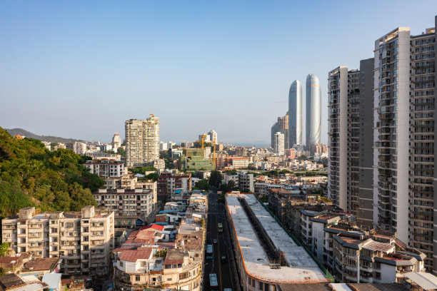 城市老城区建筑特色图片下载