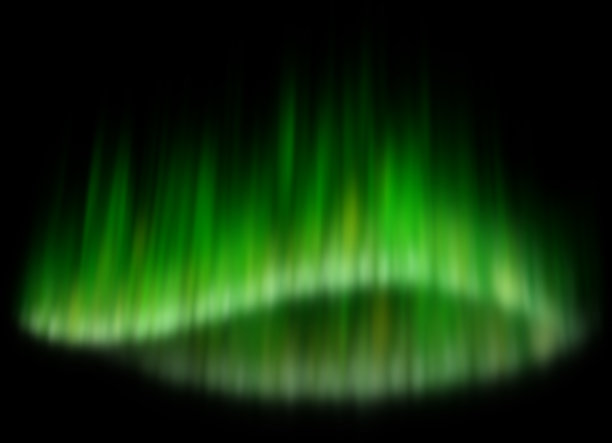 黑色背景上的极光效果图片下载