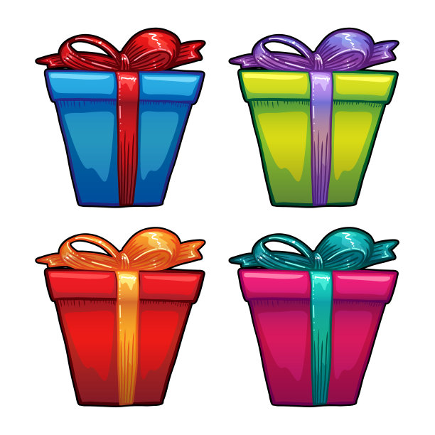 白色礼盒套装图片下载