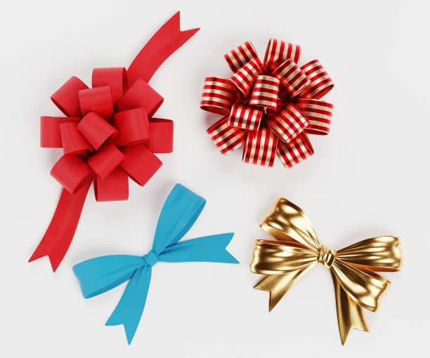 逼真的3D彩带渲染图片下载