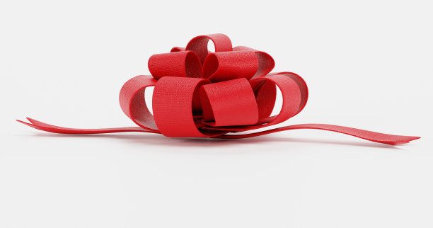 逼真的3D渲染丝带图片下载