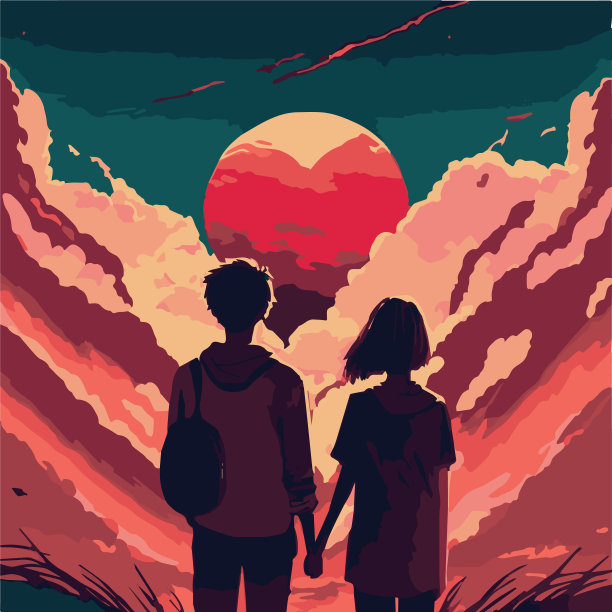 年轻夫妇热爱艺术图片下载