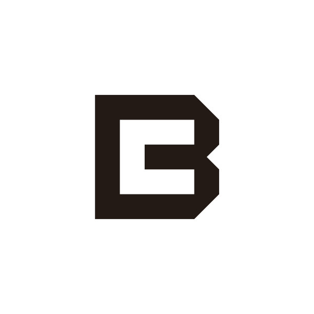 字母cb BC cb简单的正方形几何符号图片下载