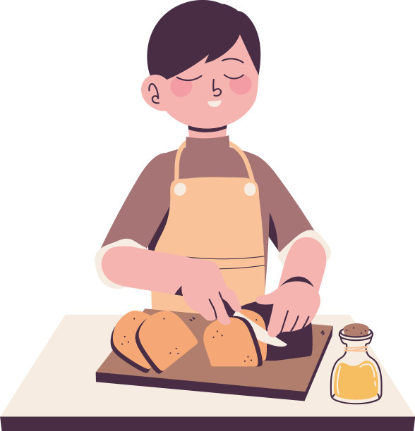 切面包的人图片下载