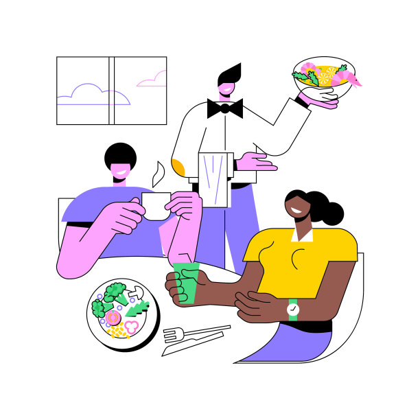 与同事共进午餐孤立卡通图片下载