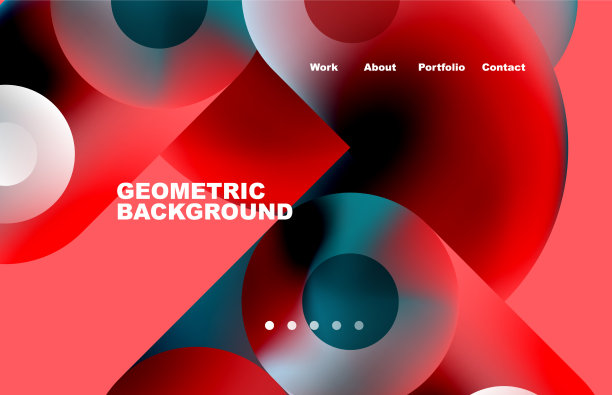 网站登陆页面抽象几何背景图片下载