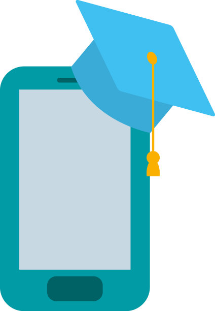 带毕业帽的手机图片下载