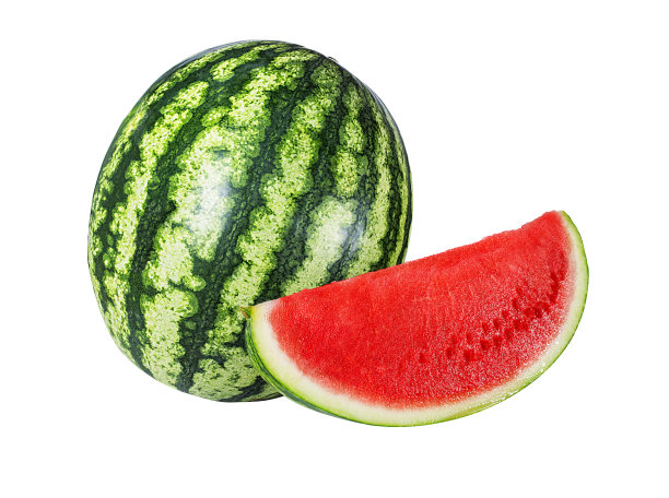 西瓜孤立在白色上图片下载