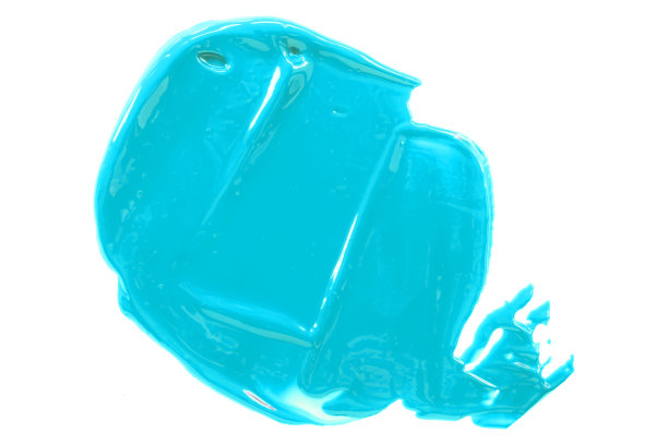 闪亮的浅蓝色笔刷孤立在白色背景上。图片下载