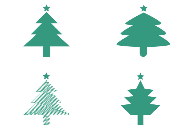 圣诞快乐和新年快乐的图标图片下载